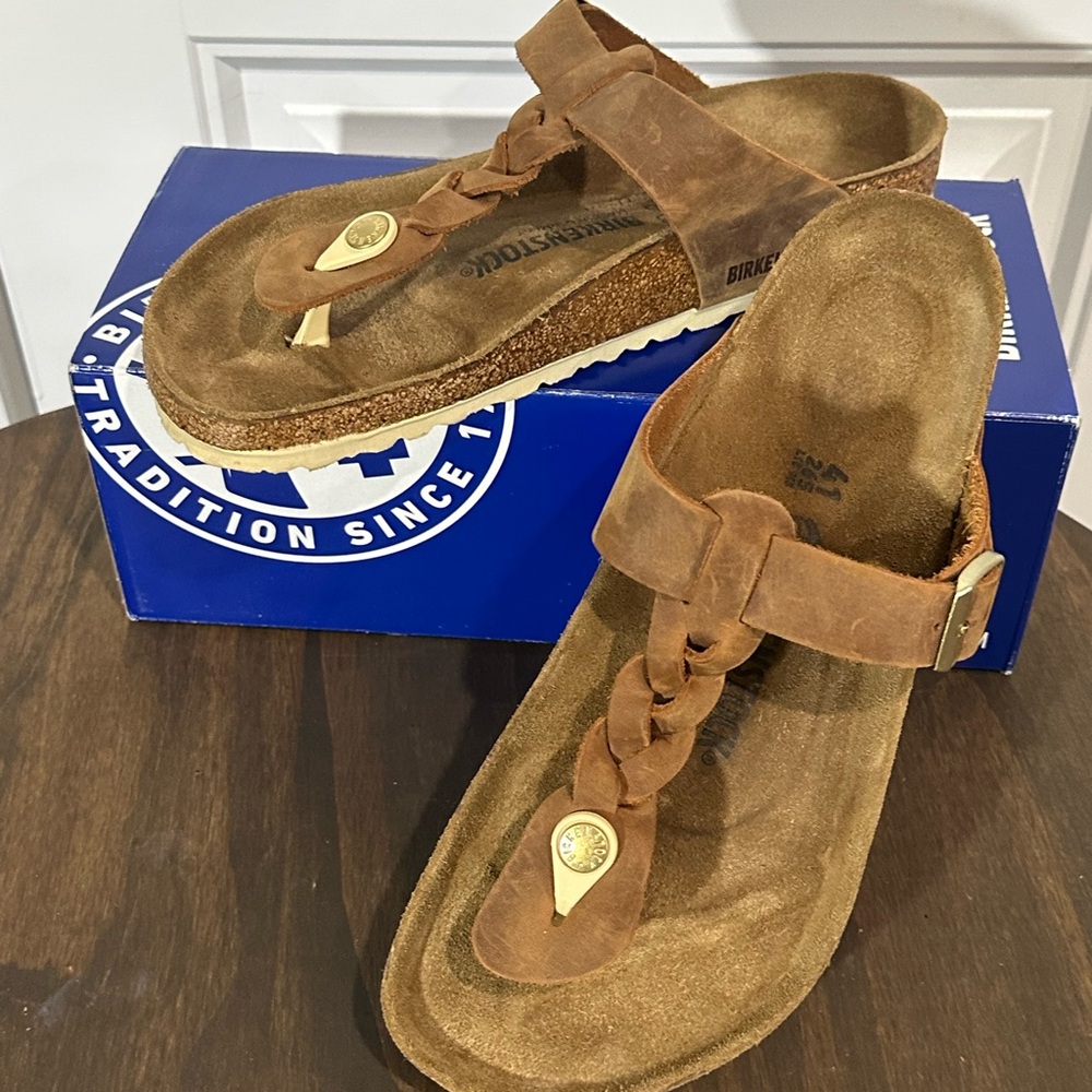 Birkenstock Gizeh Braided Sandals, Size 41, US 10